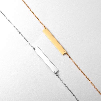 Collar con Colgante Transverso de Barra Plata Esterlina Chapado en Oro Joyería Personalizable de Onda de Habla y Latido de Corazón Elemento Médico última Moda Onda de Sonido & Latido de Corazón Collar con Colgante Transverso de Barra Plata Esterlina Chapado en Oro Joyería Personalizable de Onda de Habla y Latido de Corazón Elemento Médico última Moda Onda de Sonido & Latido de Corazón
