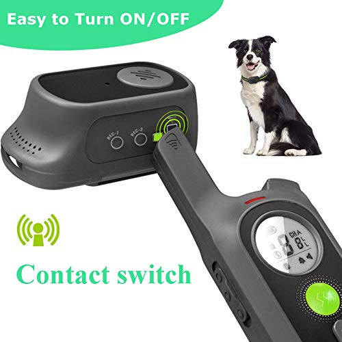 Collar de Adiestramiento para Perros sin Descarga Eléctrica, Collar de Entrenamiento para Perros con Función de Vibración, Reproducción de Grabación y Bip, Remoto de 300m, Impermeable y Recargable Collar de Adiestramiento para Perros sin Descarga Eléctrica, Collar de Entrenamiento para Perros con Función de Vibración, Reproducción de Grabación y Bip, Remoto de 300m, Impermeable y Recargable