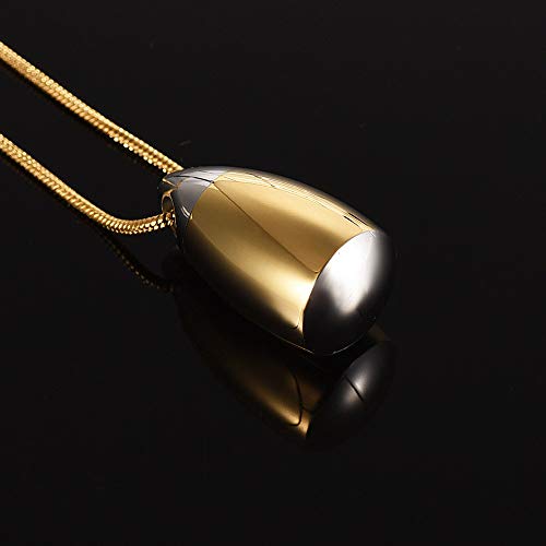 Collar De Cremación para Cenizas,Dorado Creativo Columna Elíptica Geometría Punk Urna Collares Cenizas Recuerdo Cremación Joyería Colgante Embudo Kit para Mamá Papá Mujeres Hombres Perro Gato Collar De Cremación para Cenizas,Dorado Creativo Columna Elíptica Geometría Punk Urna Collares Cenizas Recuerdo Cremación Joyería Colgante Embudo Kit para Mamá Papá Mujeres Hombres Perro Gato