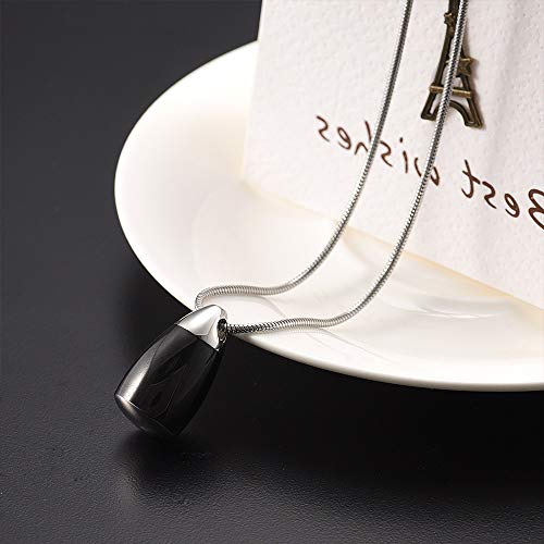 Collar De Cremación para Cenizas,Negro Creativo Columna Elíptica Geometría Punk Urna Collares Cenizas Recuerdo Cremación Joyería Colgante Embudo Kit para Mamá Papá Mujeres Hombres Perro Gato Collar De Cremación para Cenizas,Negro Creativo Columna Elíptica Geometría Punk Urna Collares Cenizas Recuerdo Cremación Joyería Colgante Embudo Kit para Mamá Papá Mujeres Hombres Perro Gato