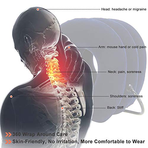 Collarín de Tracción Cervical, Tracción Cervical Cuello, Collar Cervical Inflable, Tracción Cervical del Cuello con Bomba más Grande, Alivio Oportuno del Dolor de Cuello, con Tamaño Ajustable Collarín de Tracción Cervical, Tracción Cervical Cuello, Collar Cervical Inflable, Tracción Cervical del Cuello con Bomba más Grande, Alivio Oportuno del Dolor de Cuello, con Tamaño Ajustable