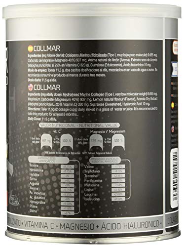 COLLMAR Limón Colágeno Hidrolizado + Magnesio + Vitamina C 300G Drassanvi