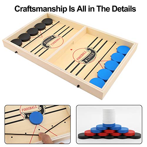Colmanda Juego de Mesa Fast Sling Puck Juego de Air Hockey Juguete de Tablero de Catapulta Sling Puck Winner Interactivos Entre Padres e Hijos Actividades de Reunión Familiar para Padres e Hijos (1)