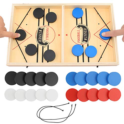 Colmanda Juego de Mesa Fast Sling Puck Juego de Air Hockey Juguete de Tablero de Catapulta Sling Puck Winner Interactivos Entre Padres e Hijos Actividades de Reunión Familiar para Padres e Hijos (1) Colmanda Juego de Mesa Fast Sling Puck Juego de Air Hockey Juguete de Tablero de Catapulta Sling Puck Winner Interactivos Entre Padres e Hijos Actividades de Reunión Familiar para Padres e Hijos (1)