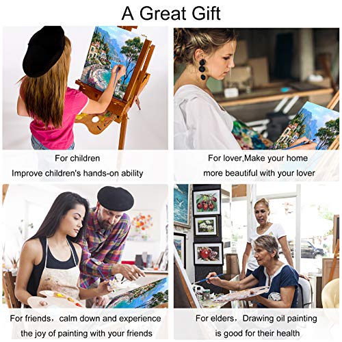 Colmanda Pintar por Numeros, Lienzo de DIY de Pintura al óleo Kits, DIY de Pintura al óleo con Pinceles y Pinturas Hogar Decoraciones Regalo para Niños, Adultos Mayores 40 x 50 cm Colmanda Pintar por Numeros, Lienzo de DIY de Pintura al óleo Kits, DIY de Pintura al óleo con Pinceles y Pinturas Hogar Decoraciones Regalo para Niños, Adultos Mayores 40 x 50 cm