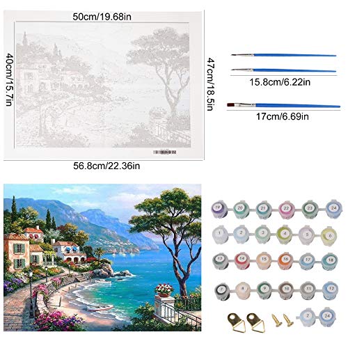 Colmanda Pintar por Numeros, Lienzo de DIY de Pintura al óleo Kits, DIY de Pintura al óleo con Pinceles y Pinturas Hogar Decoraciones Regalo para Niños, Adultos Mayores 40 x 50 cm Colmanda Pintar por Numeros, Lienzo de DIY de Pintura al óleo Kits, DIY de Pintura al óleo con Pinceles y Pinturas Hogar Decoraciones Regalo para Niños, Adultos Mayores 40 x 50 cm