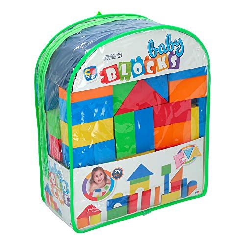 ColorBaby - Mochila con 74 bloques de goma EVA COLOR BLOCK (43736) , color/modelo surtido