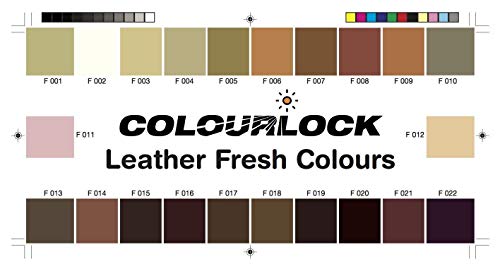 COLOURLOCK Tinte reparador Cuero/Piel F034 (Negro), 30 ml restaura el Color del Cuero en Coches, sofás, Ropa, Bolsos