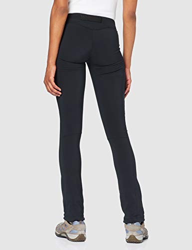 Columbia Adventure Hiking Pantalón De Lluvia, Mujer, Black, 14 S