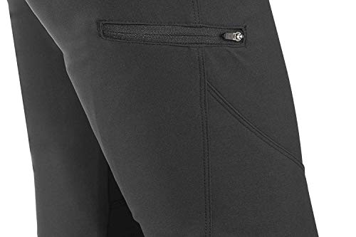 Columbia Adventure Hiking Pantalón De Lluvia, Mujer, Black, 14 S