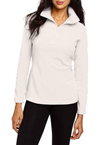 Columbia Fleece Glacial III 1/2 Zip Jersey de Forro Polar, Mujer, Blanco (Sea Salt), M Columbia Fleece Glacial III 1/2 Zip Jersey de Forro Polar, Mujer, Blanco (Sea Salt), M