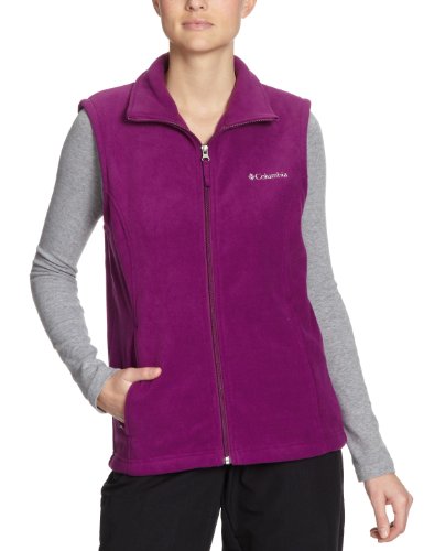 Columbia Island Press Sapphire - Chaleco para Mujer, tamaño L, Color Morado