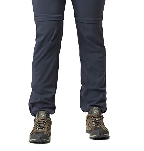 Columbia Mujer Pantalón convertible, SATURDAY TRAIL II CONVERTIBLE PANTS, Nailon, Gris oscuro (India Ink), Talla: 8, AK8120