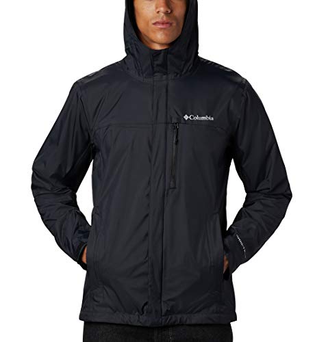 Columbia Pouring Adventure Chaqueta para Hombre, Negro, L