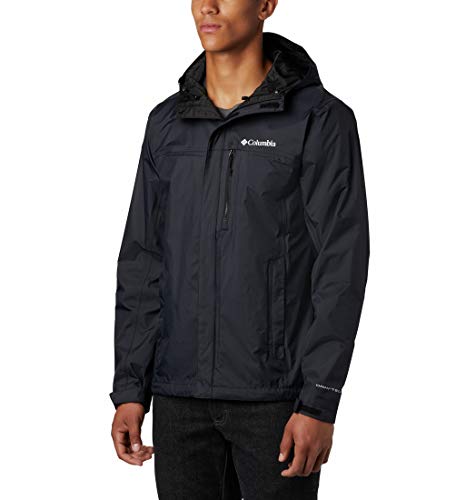 Columbia Pouring Adventure Chaqueta para Hombre, Negro, L