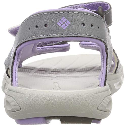 Columbia Techsun™ Vent, Sandalias Niñas, Gris (Tradewinds Grey, White Violet), 28 EU