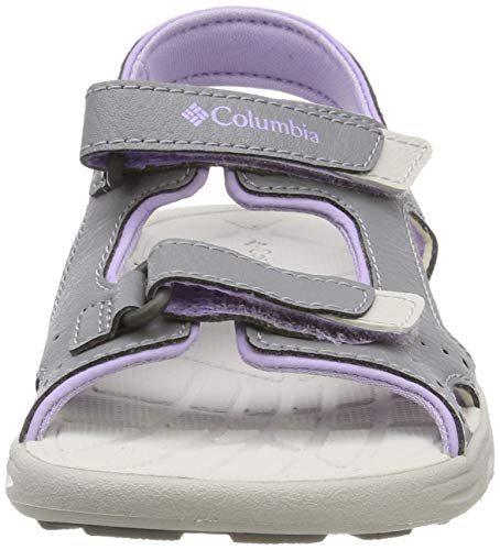 Columbia Techsun™ Vent, Sandalias Niñas, Gris (Tradewinds Grey, White Violet), 28 EU