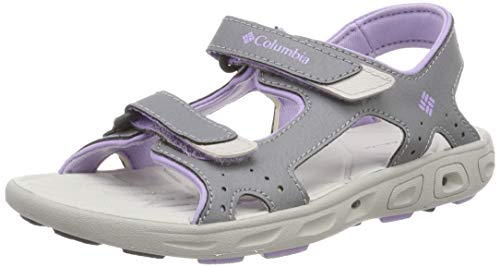 Columbia Techsun™ Vent, Sandalias Niñas, Gris (Tradewinds Grey, White Violet), 28 EU