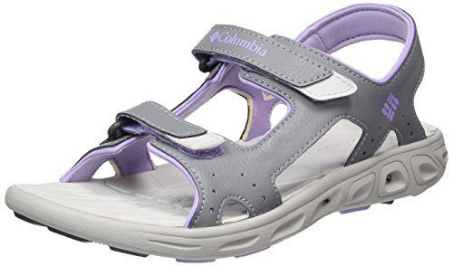 Columbia Techsun™ Vent, Sandalias Niñas, Gris (Tradewinds Grey, White Violet), 34 EU