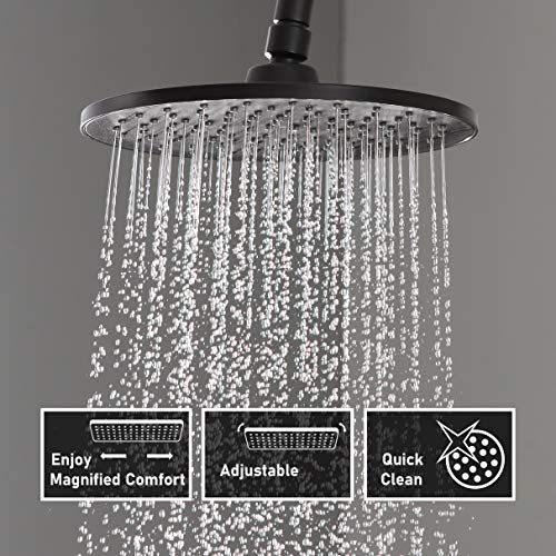 Columna Ducha, CECIPA Negra Columna de Ducha con Grifo Termostatico Ducha Lluvia Columnas Set de Ducha de Baño Altura Ajustable Sistema de Ducha con Barra de Ducha y Teleducha Columna Ducha, CECIPA Negra Columna de Ducha con Grifo Termostatico Ducha Lluvia Columnas Set de Ducha de Baño Altura Ajustable Sistema de Ducha con Barra de Ducha y Teleducha