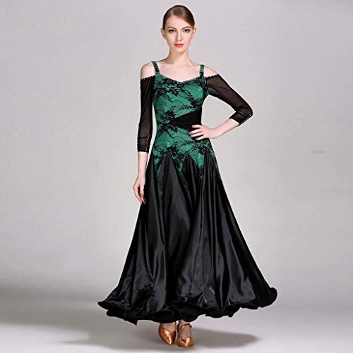 Columpio Falda Mullida Vestuario Ensayo Tango Vals Vestido Sin Tirantes con Cuello En V Honda Baile Salón Estándar Moderno Mujeres Traje Danza Funcionamiento Vestido Danza Columpio Falda Mullida Vestuario Ensayo Tango Vals Vestido Sin Tirantes con Cuello En V Honda Baile Salón Estándar Moderno Mujeres Traje Danza Funcionamiento Vestido Danza