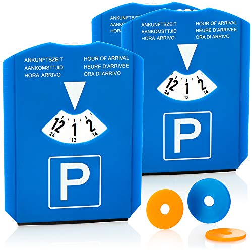 com-four® 3X Disco de Estacionamiento con Raspador de Hielo, Borde de Goma y Chip para Carrito de Compras - Parquímetro de Plástico (03 Piezas - Disco de estacionamiento con Chip) com-four® 3X Disco de Estacionamiento con Raspador de Hielo, Borde de Goma y Chip para Carrito de Compras - Parquímetro de Plástico (03 Piezas - Disco de estacionamiento con Chip)