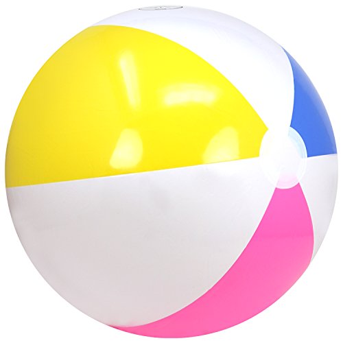 com-four® 3X Pelota de Playa Inflable - Pelota de Playa Repelente al Agua - Pelota para Playa, Piscina y Lago de Baño - Juguete de Baño - Ø 41 cm (Ø 41 cm - 03 Piezas)