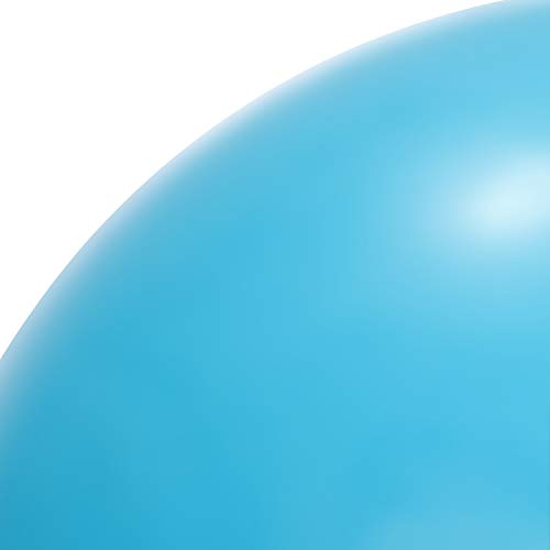 com-four® Juego de 3 Piezas con Bandas de Pilates y Thera - Bola de Gimnasia y Bandas de Resistencia para Pilates y Yoga - Bandas de Fitness y Bola de Yoga (Azul)