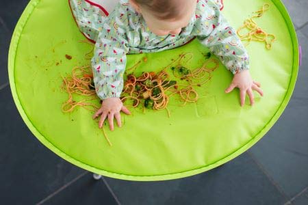 Combo Babero de Destete y Kit de Bandeja- Bandeja Tidy Tot + babero recoge comida con mangas ¡El babero para el Baby Led Weaning Imprescindible! Perfecto para jugar sin mancharse y para el destete