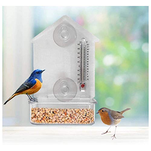 Comedero para PáJaros, Jaula Transparente para AlimentacióN De PáJaros con Ventosas Fuertes Soporte Comedero Birdhouse Alimentador Cerca Caja De Alimentos para AlimentacióN En Jardines Al Aire Libre Comedero para PáJaros, Jaula Transparente para AlimentacióN De PáJaros con Ventosas Fuertes Soporte Comedero Birdhouse Alimentador Cerca Caja De Alimentos para AlimentacióN En Jardines Al Aire Libre
