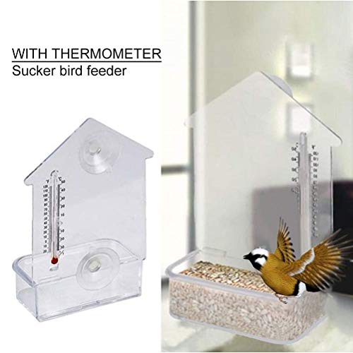 Comedero para PáJaros, Jaula Transparente para AlimentacióN De PáJaros con Ventosas Fuertes Soporte Comedero Birdhouse Alimentador Cerca Caja De Alimentos para AlimentacióN En Jardines Al Aire Libre Comedero para PáJaros, Jaula Transparente para AlimentacióN De PáJaros con Ventosas Fuertes Soporte Comedero Birdhouse Alimentador Cerca Caja De Alimentos para AlimentacióN En Jardines Al Aire Libre