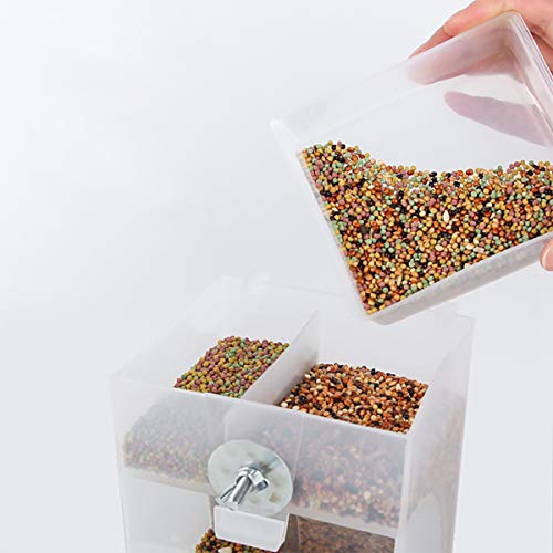 Comedero transparente para pájaros, comedero automático para pájaros, estación de alimentación para pájaros, se puede colgar, 16 x 10 x 9,5 cm, gran capacidad. Comedero transparente para pájaros, comedero automático para pájaros, estación de alimentación para pájaros, se puede colgar, 16 x 10 x 9,5 cm, gran capacidad.