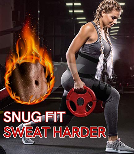 COMFREE 3 in 1 Efecto Sauna Faja Lumbar Neopreno Fajas Reductoras Mujer Cintura Butt Lifter Quema de Grasas Negro L COMFREE 3 in 1 Efecto Sauna Faja Lumbar Neopreno Fajas Reductoras Mujer Cintura Butt Lifter Quema de Grasas Negro L