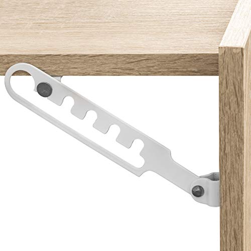 COMIFORT Escritorio Colgante - Mesa de Pared Plegable con Librería de Estructura Firme, Moderna y Minimalista con Baldas Espaciosas y de Gran Capacidad, Color Roble COMIFORT Escritorio Colgante - Mesa de Pared Plegable con Librería de Estructura Firme, Moderna y Minimalista con Baldas Espaciosas y de Gran Capacidad, Color Roble