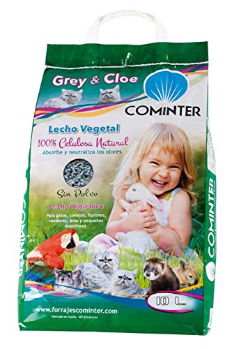 Cominter Animal Health Lecho Vegetal Papel Grey & Cloe 10L 4000 g