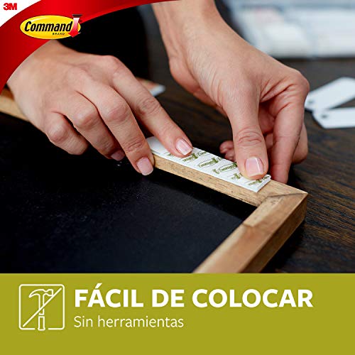 Command 17201 - Pack de 8 tiras para cuadros (medianas, hasta 5.4 kg), color blanco Command 17201 - Pack de 8 tiras para cuadros (medianas, hasta 5.4 kg), color blanco