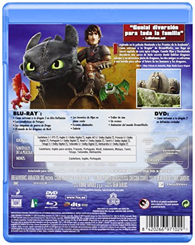 Como Entrenar A Tu Dragon 2 - (Dvd + Blu-Ray) [Blu-ray]