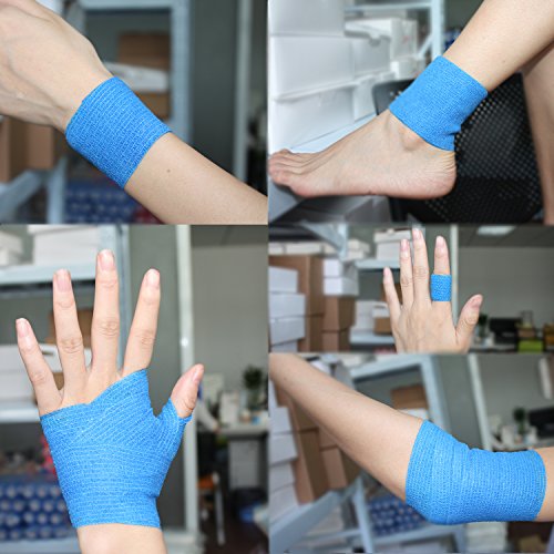 COMOmed Non-woven fabric self-adhesive Bandage venda cohesiva Mascota Vendaje Rojo 5cm X 4.5m 6 Volumen COMOmed Non-woven fabric self-adhesive Bandage venda cohesiva Mascota Vendaje Rojo 5cm X 4.5m 6 Volumen
