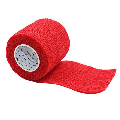 COMOmed Non-woven fabric self-adhesive Bandage venda cohesiva Mascota Vendaje Rojo 5cm X 4.5m 6 Volumen COMOmed Non-woven fabric self-adhesive Bandage venda cohesiva Mascota Vendaje Rojo 5cm X 4.5m 6 Volumen