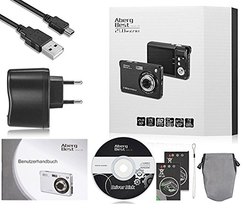 Compactas Cámaras Digitales AbergBest 2.7 LCD Recargable HD Cámara Digital para Estudiantes, niños, Adultos Interior y Exterior (Negro) Compactas Cámaras Digitales AbergBest 2.7 LCD Recargable HD Cámara Digital para Estudiantes, niños, Adultos Interior y Exterior (Negro)