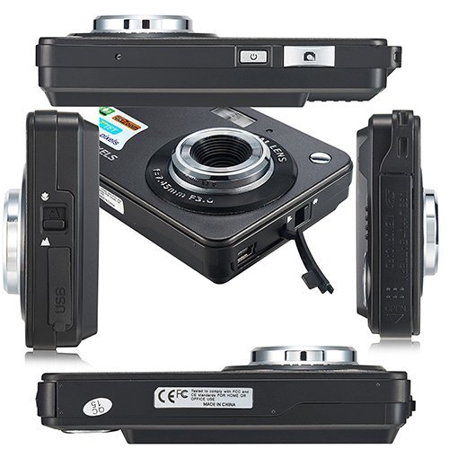 Compactas Cámaras Digitales AbergBest 2.7 LCD Recargable HD Cámara Digital para Estudiantes, niños, Adultos Interior y Exterior (Negro) Compactas Cámaras Digitales AbergBest 2.7 LCD Recargable HD Cámara Digital para Estudiantes, niños, Adultos Interior y Exterior (Negro)