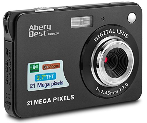 Compactas Cámaras Digitales AbergBest 2.7 LCD Recargable HD Cámara Digital para Estudiantes, niños, Adultos Interior y Exterior (Negro) Compactas Cámaras Digitales AbergBest 2.7 LCD Recargable HD Cámara Digital para Estudiantes, niños, Adultos Interior y Exterior (Negro)