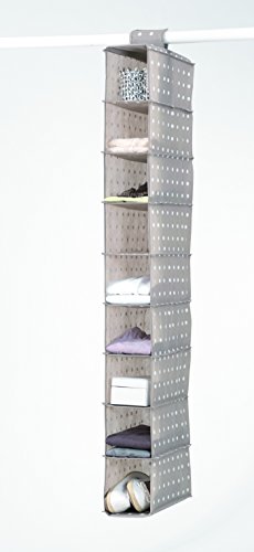 Compactor RAN4382_Brown - Estantería colgante flexible para calzado y ropa, 9 Compartimentos, Fijación con velcro, Hasta 12kg, Marrón "RIVOLI", Polipropileno, 15 x 30 x H. 128 cm Compactor RAN4382_Brown - Estantería colgante flexible para calzado y ropa, 9 Compartimentos, Fijación con velcro, Hasta 12kg, Marrón "RIVOLI", Polipropileno, 15 x 30 x H. 128 cm