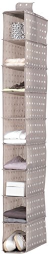 Compactor RAN4382_Brown - Estantería colgante flexible para calzado y ropa, 9 Compartimentos, Fijación con velcro, Hasta 12kg, Marrón "RIVOLI", Polipropileno, 15 x 30 x H. 128 cm Compactor RAN4382_Brown - Estantería colgante flexible para calzado y ropa, 9 Compartimentos, Fijación con velcro, Hasta 12kg, Marrón "RIVOLI", Polipropileno, 15 x 30 x H. 128 cm
