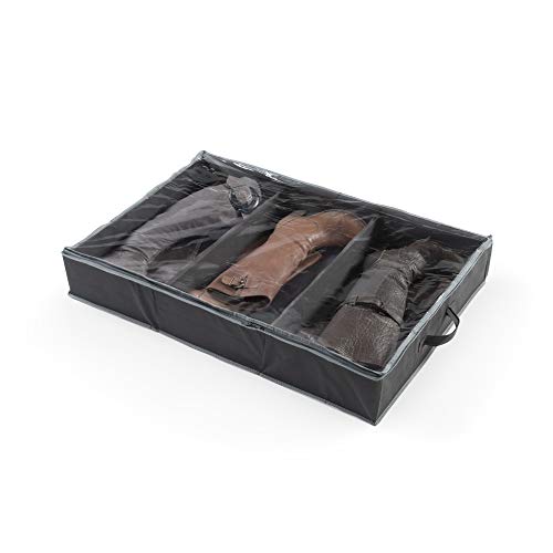 Compactor RAN7428 Bolsa Extra planade Almacenamiento para Botas con Asa, 3 Compartimentos, Polipropileno, Negro/Gris, 90 x 60 x 15 cm Compactor RAN7428 Bolsa Extra planade Almacenamiento para Botas con Asa, 3 Compartimentos, Polipropileno, Negro/Gris, 90 x 60 x 15 cm