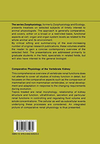 Comparative Physiology of the Vertebrate Kidney: 22 (Zoophysiology)