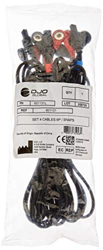 COMPEX Cables a presión SNAP, color negro, talla única, pack de 4 COMPEX Cables a presión SNAP, color negro, talla única, pack de 4