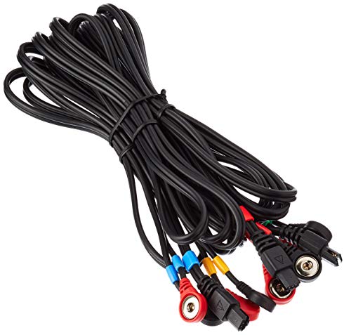 COMPEX Cables a presión SNAP, color negro, talla única, pack de 4 COMPEX Cables a presión SNAP, color negro, talla única, pack de 4