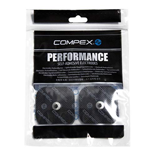 Compex - Pack de electrodos Easysnap Performance 5 x 10 cm - 2 Unidades + 6260760 - Electrodos Easysnap Performance, 5 X 5 cm, Color Azul Compex - Pack de electrodos Easysnap Performance 5 x 10 cm - 2 Unidades + 6260760 - Electrodos Easysnap Performance, 5 X 5 cm, Color Azul