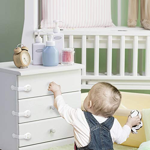 CompraFun 12Pcs Cerraduras de Seguridad para Niños, Cierre Alargado Seguridad Bebés, Bloqueo de Seguridad para Armarios Cajones Puertas Electrodomésticos Adhesivo 3M, Cuidado para Bebé Niños. CompraFun 12Pcs Cerraduras de Seguridad para Niños, Cierre Alargado Seguridad Bebés, Bloqueo de Seguridad para Armarios Cajones Puertas Electrodomésticos Adhesivo 3M, Cuidado para Bebé Niños.